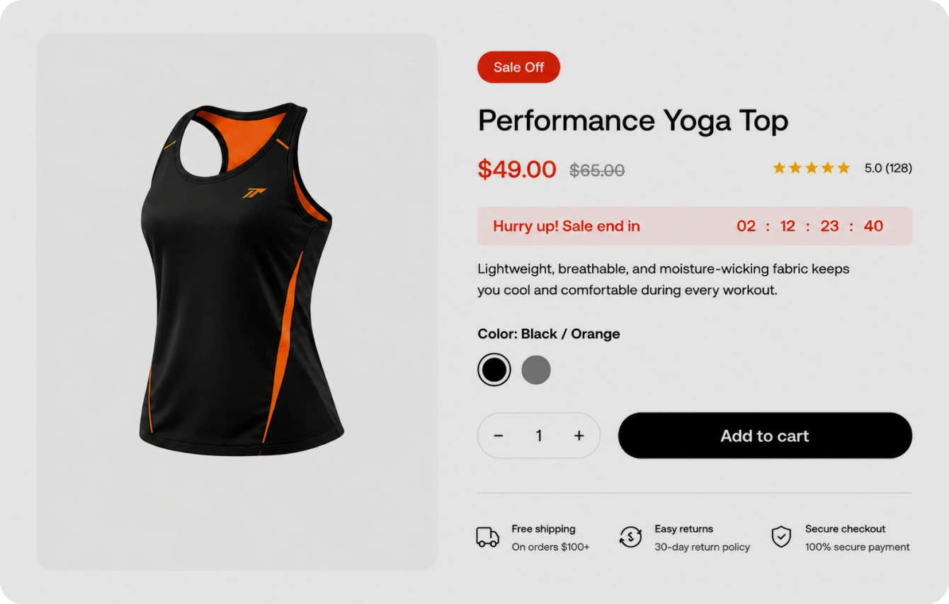 Crossup product page preview